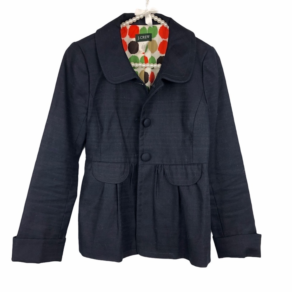 J. Crew Ottoman Molly Peplum Blazer
